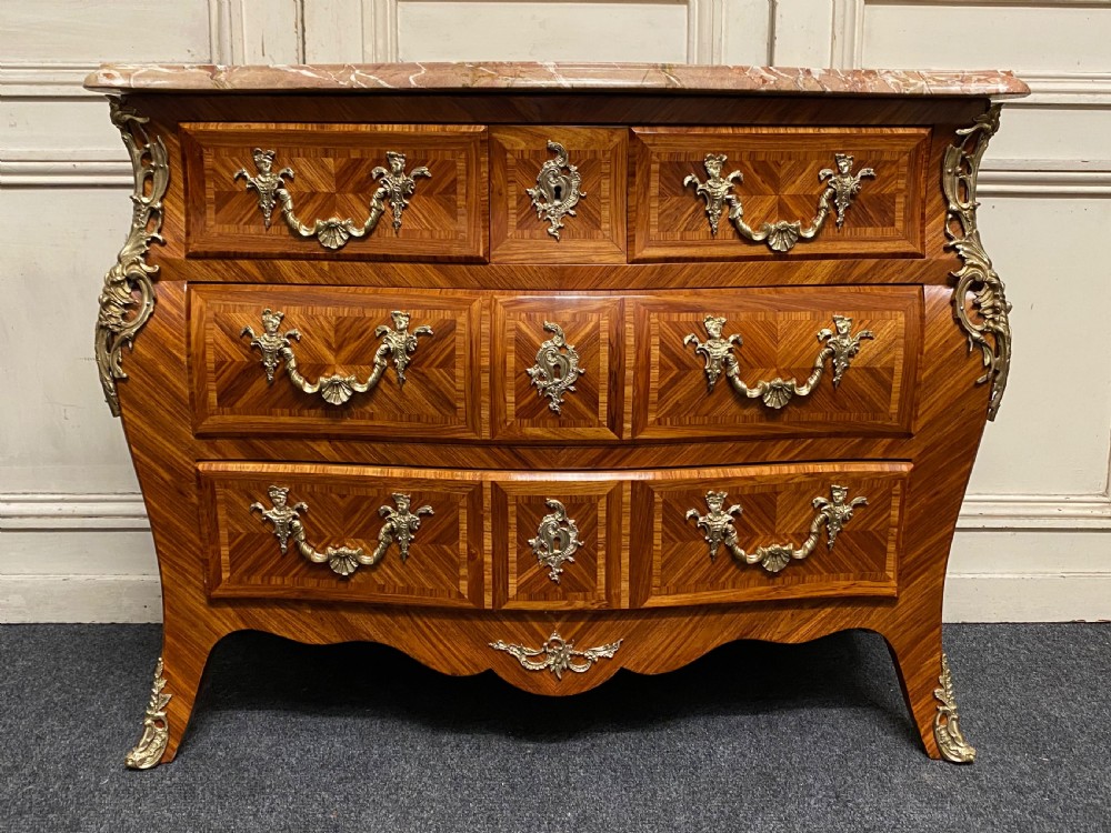 Very Fine French Bombe Commode Chest View IV