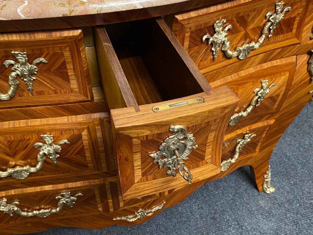 Very Fine French Bombe Commode Chest View V