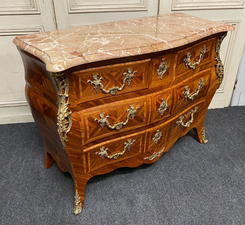 Very Fine French Bombe Commode Chest View XIV