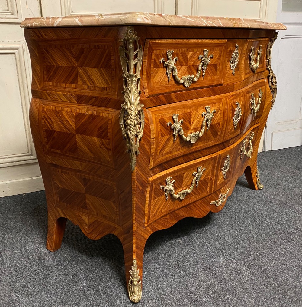 Very Fine French Bombe Commode Chest View XVII