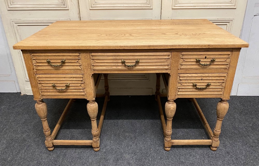 French Bleached Oak Desk View II