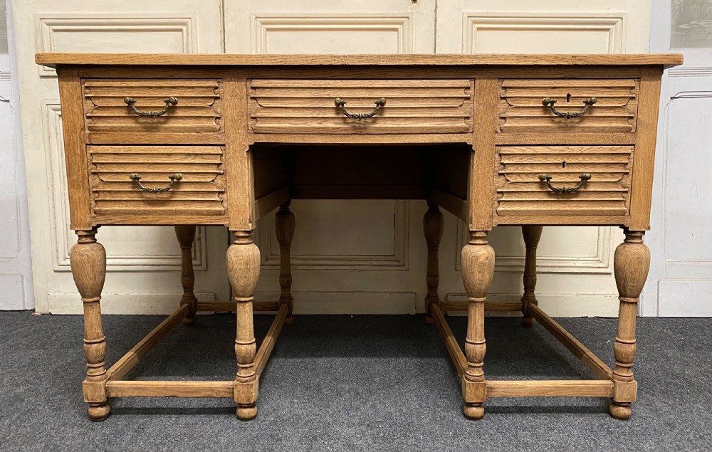 French Bleached Oak Desk View V