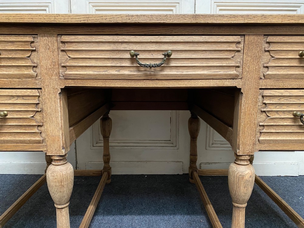 French Bleached Oak Desk View VI