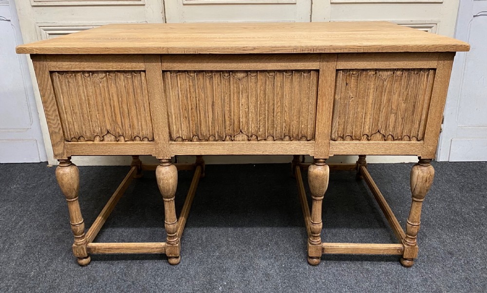 French Bleached Oak Desk View XII