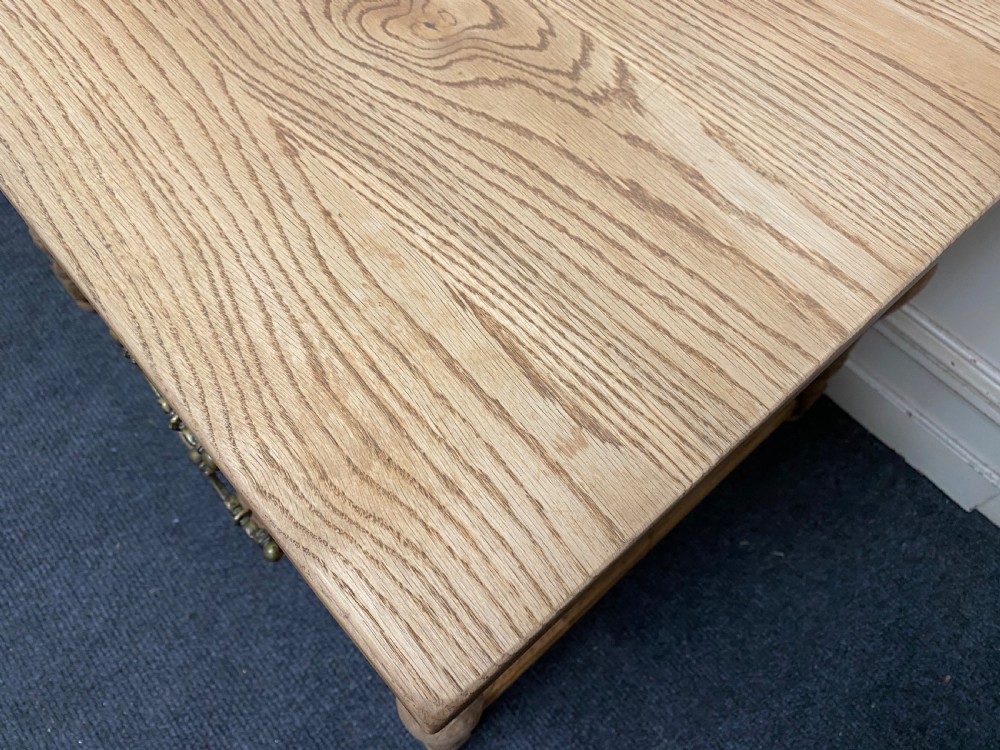 French Bleached Oak Desk View XIII