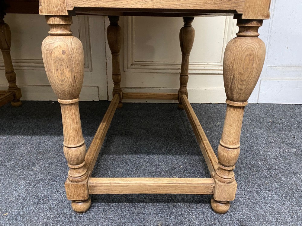 French Bleached Oak Desk View XV