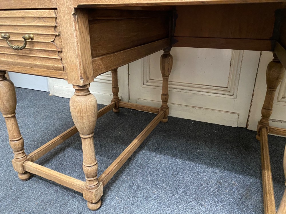 French Bleached Oak Desk View XVI