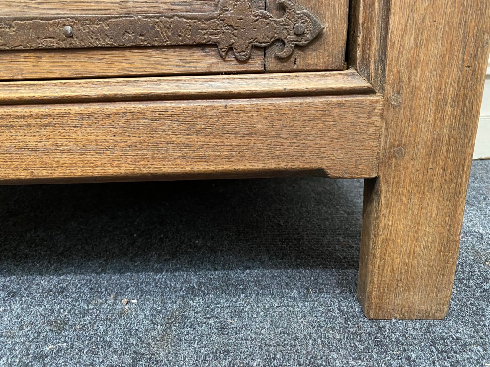 Pair French Bleached Oak Cabinets View XIX