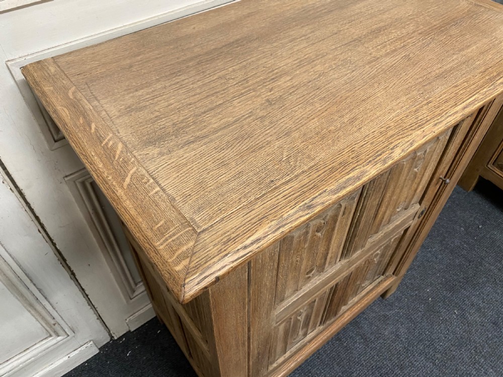 Pair French Bleached Oak Cabinets View XXII