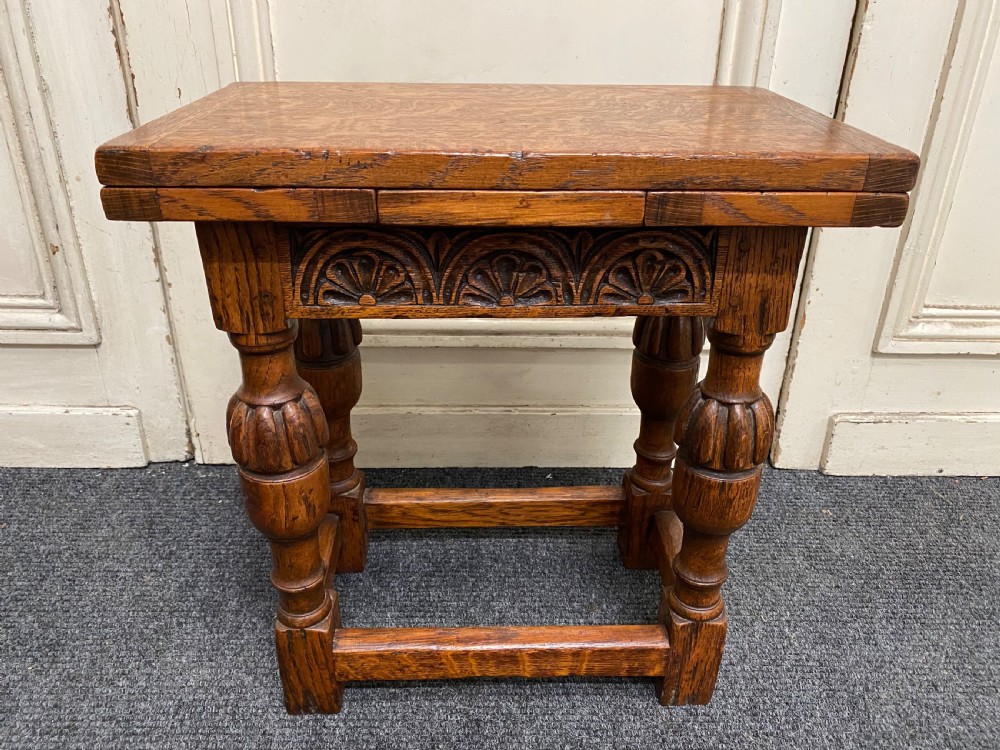 Quality Oak Coffee Table with Flaps View IV