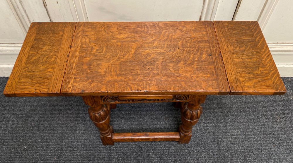 Quality Oak Coffee Table with Flaps View VII