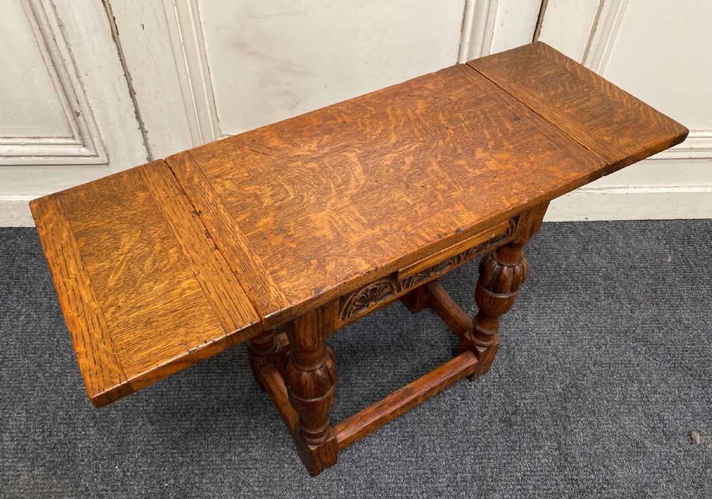 Quality Oak Coffee Table with Flaps View IX