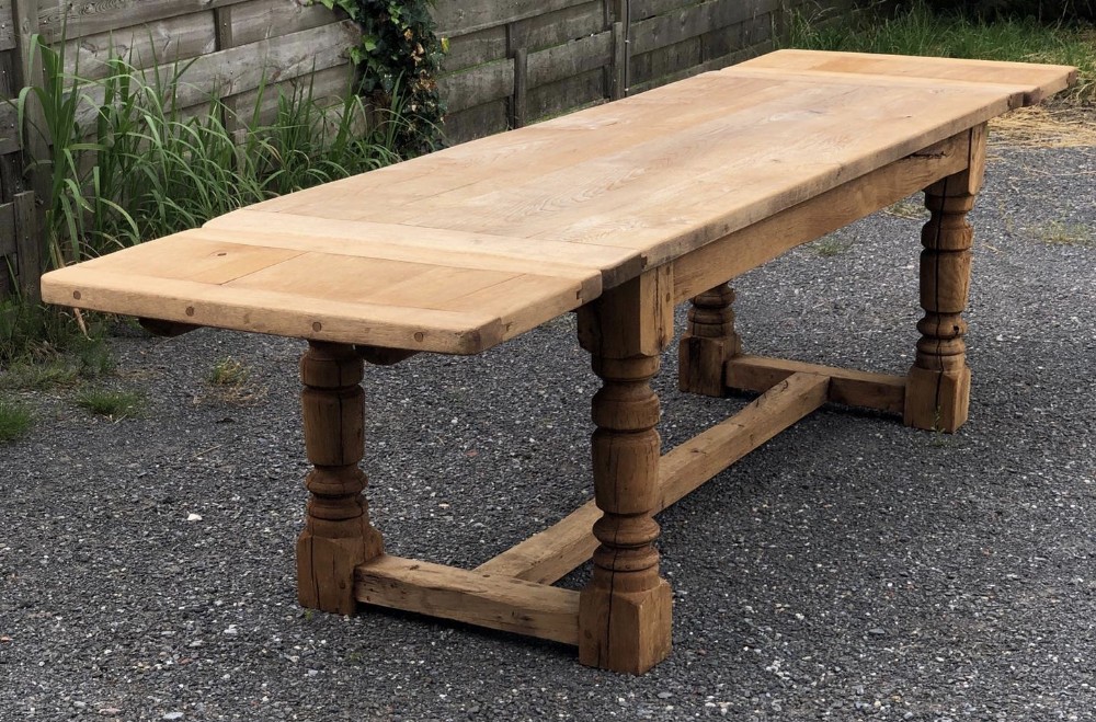 French Farmhouse Table with Extensions