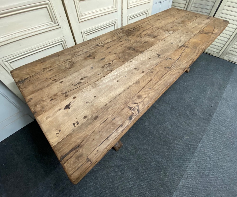 Huge Rustic Farmhouse Dining Table  View III
