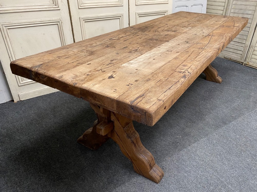 Huge Rustic Farmhouse Dining Table  View VI