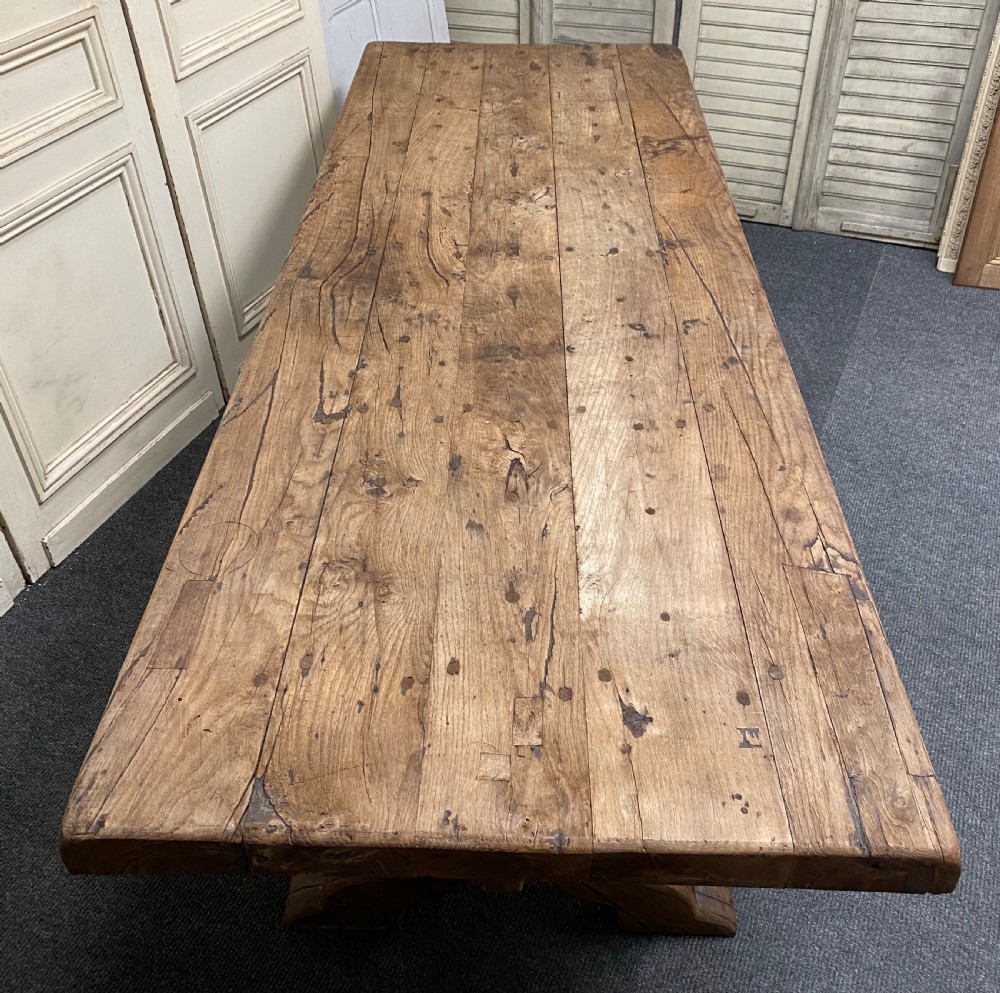 Huge Rustic Farmhouse Dining Table  View VII