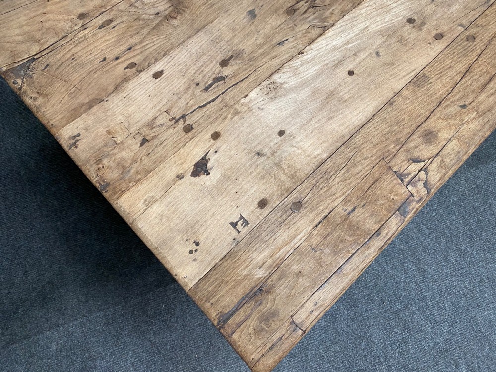 Huge Rustic Farmhouse Dining Table  View VIII