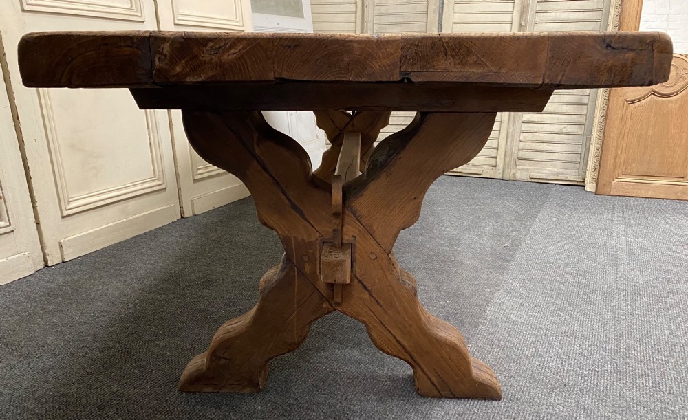 Huge Rustic Farmhouse Dining Table  View IX