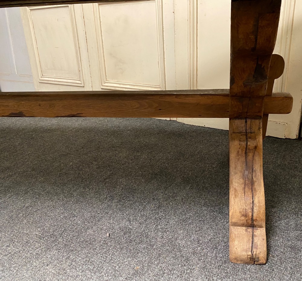 Huge Rustic Farmhouse Dining Table  View X