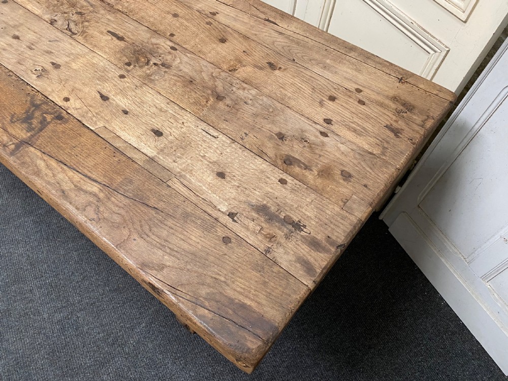 Huge Rustic Farmhouse Dining Table  View XI