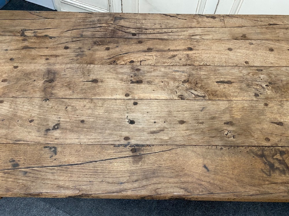 Huge Rustic Farmhouse Dining Table  View XII