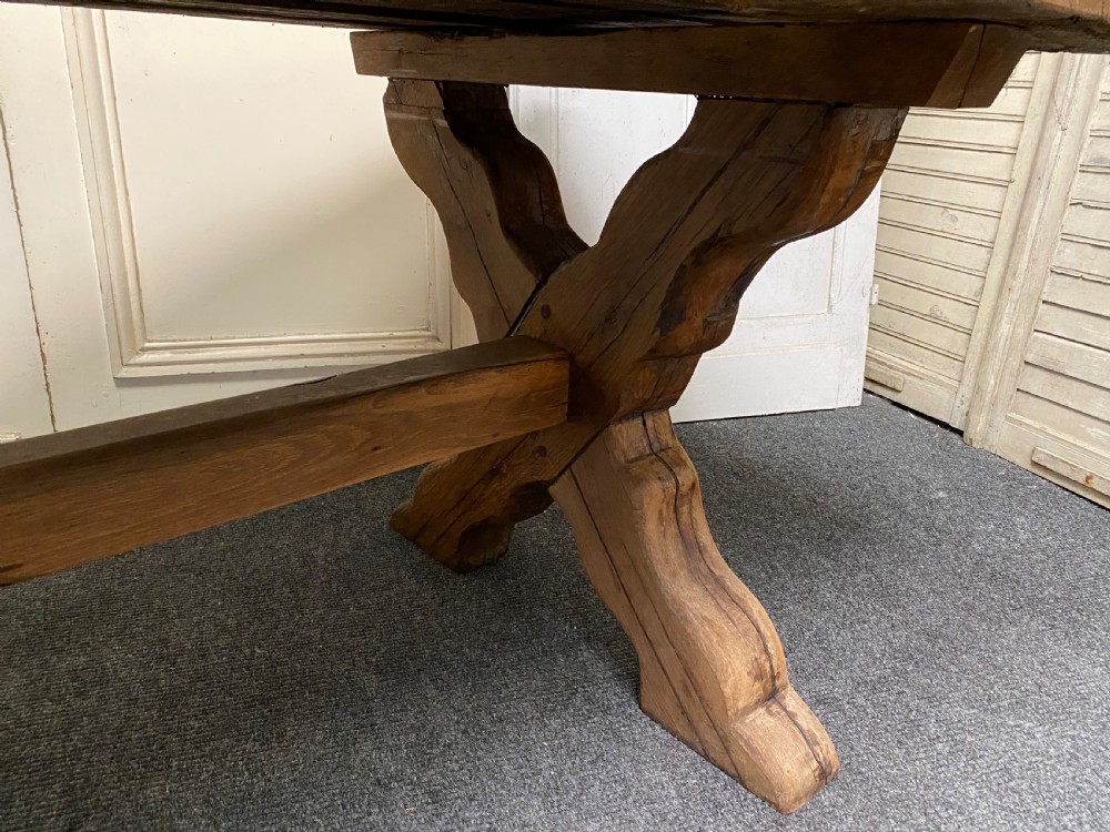 Huge Rustic Farmhouse Dining Table  View XIII