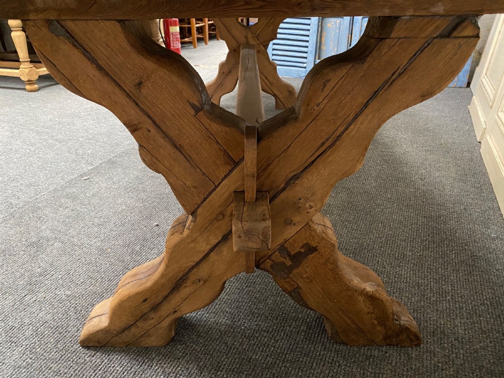Huge Rustic Farmhouse Dining Table  View XIV