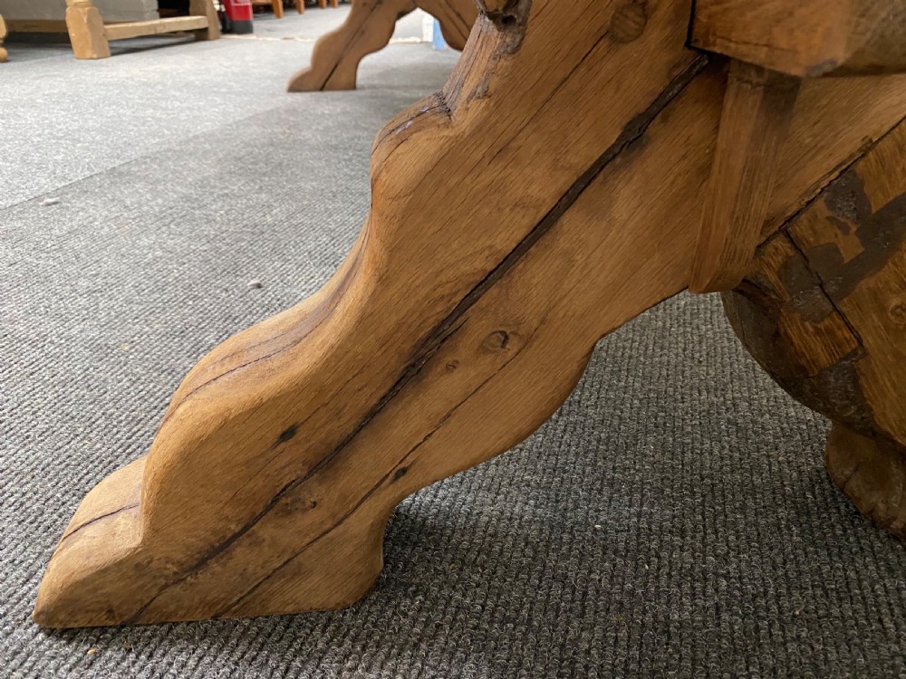Huge Rustic Farmhouse Dining Table  View XV