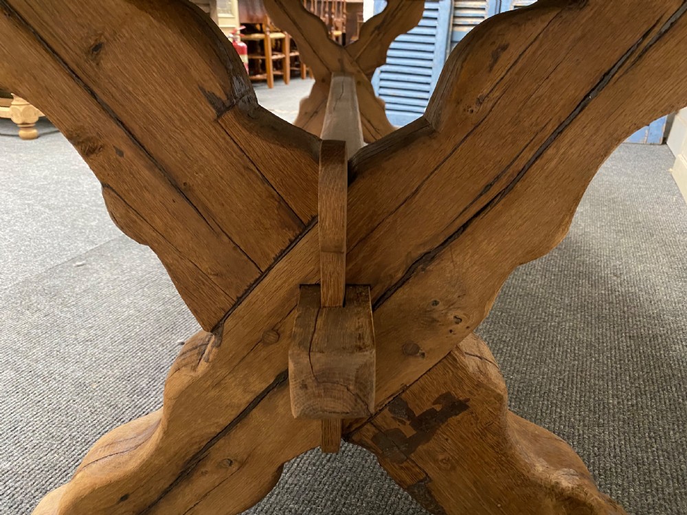 Huge Rustic Farmhouse Dining Table  View XVI