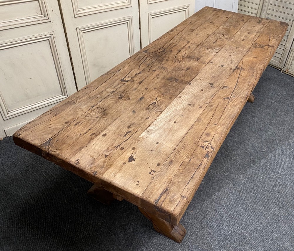 Huge Rustic Farmhouse Dining Table  View XVIII