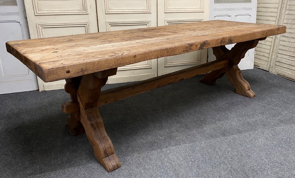 Huge Rustic Farmhouse Dining Table  View XIX