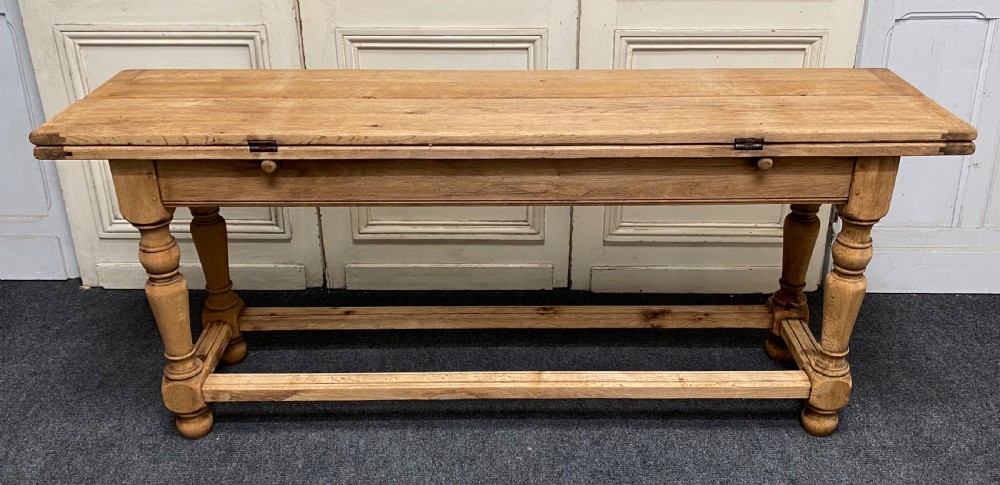 Unusual Farmhouse Table with Flaps View XII