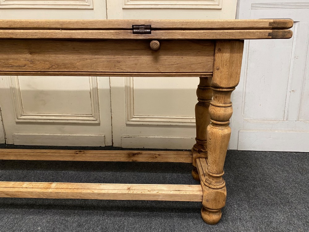 Unusual Farmhouse Table with Flaps View XIV