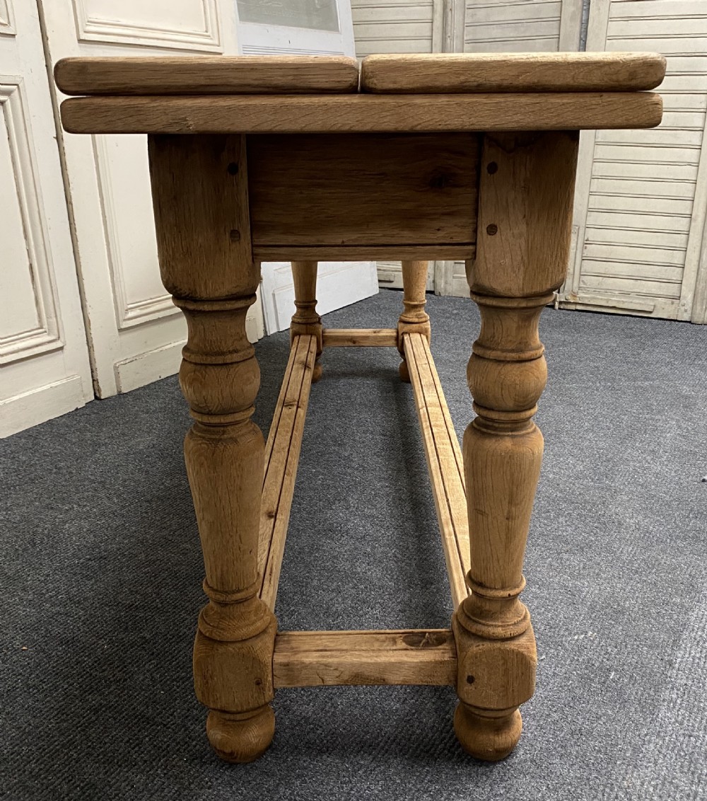 Unusual Farmhouse Table with Flaps View XVI