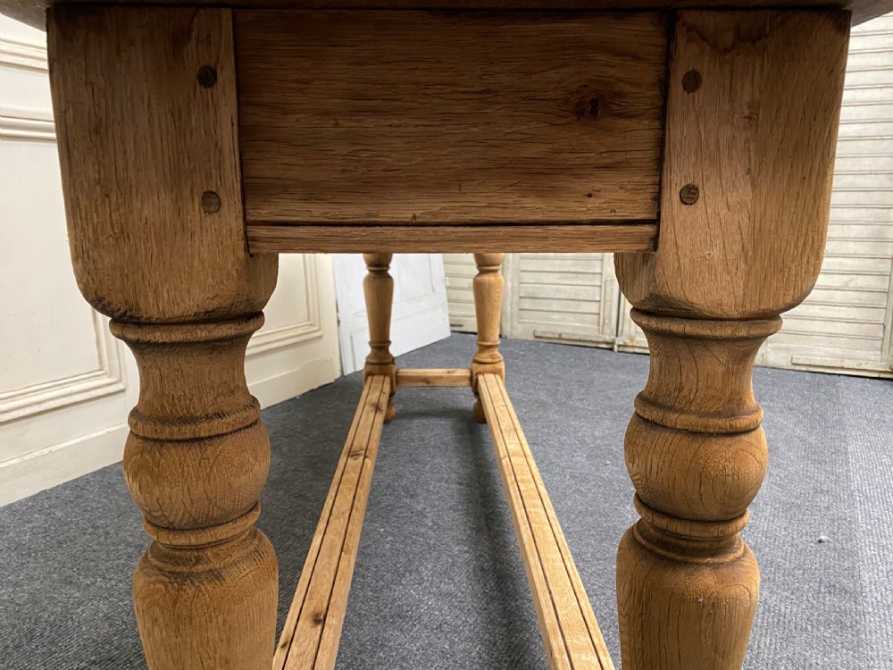 Unusual Farmhouse Table with Flaps View XVIII