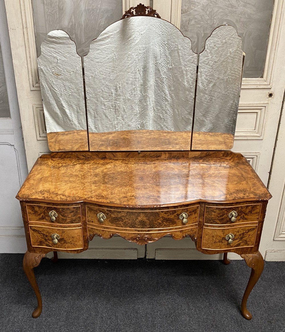 Burr Walnut Dressing Table
