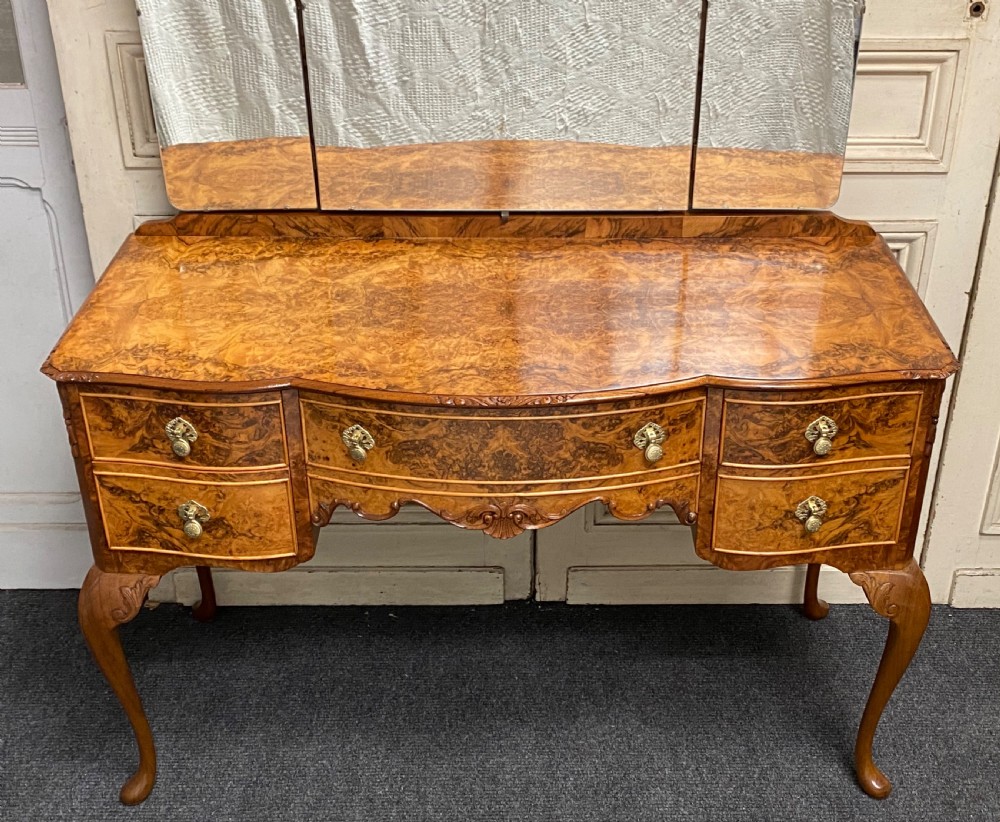 Burr Walnut Dressing Table View III