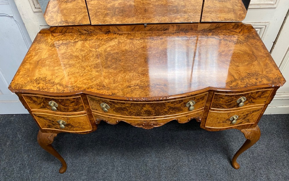 Burr Walnut Dressing Table View IV