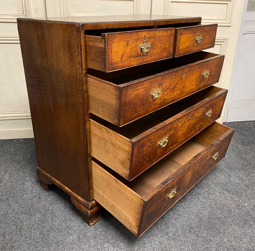 Antique Burr Walnut Chest of Drawers View VI
