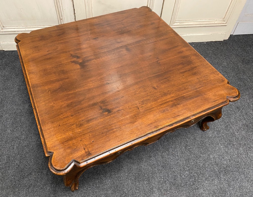 Large French Walnut Coffee Table View III