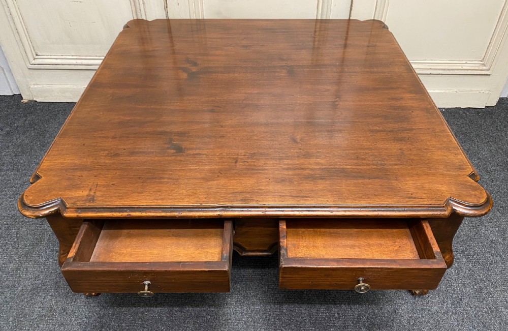 Large French Walnut Coffee Table View IV