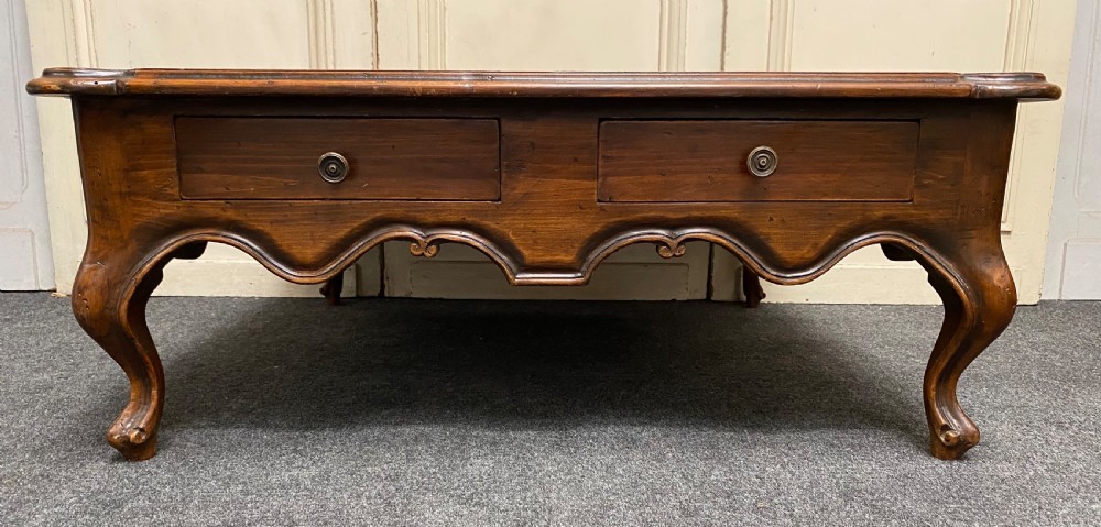 Large French Walnut Coffee Table View V