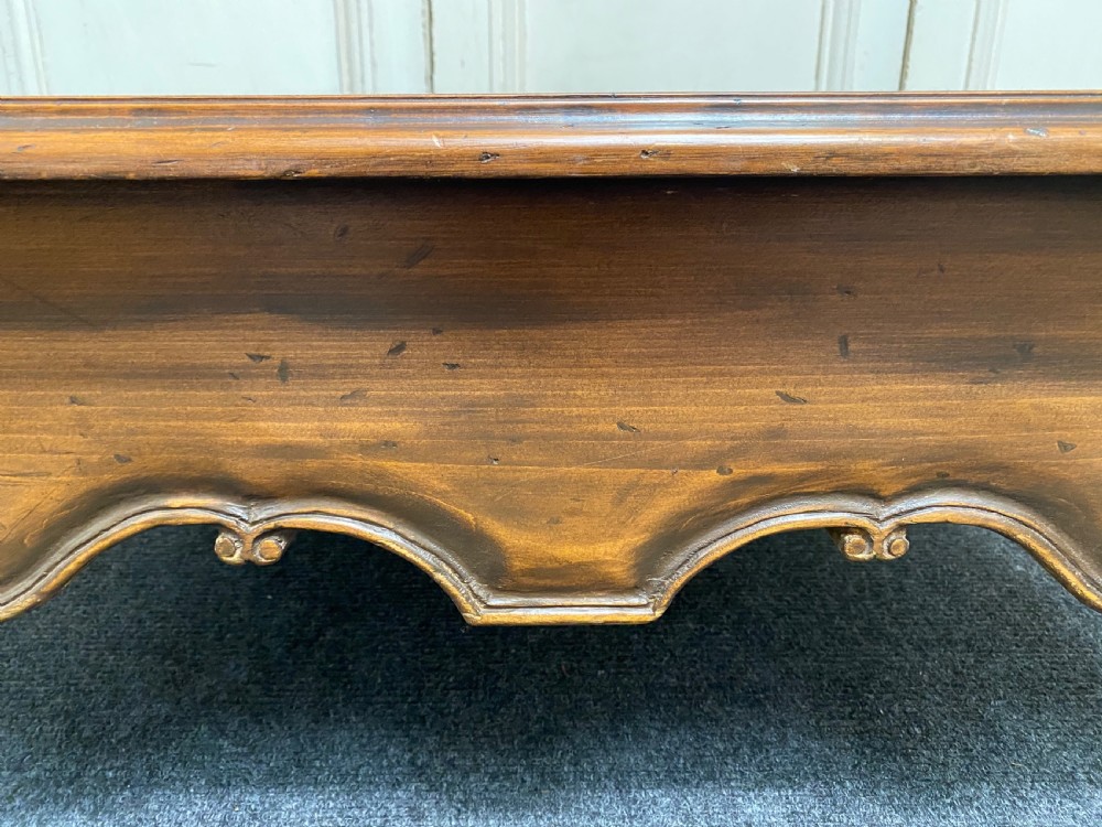 Large French Walnut Coffee Table View XII