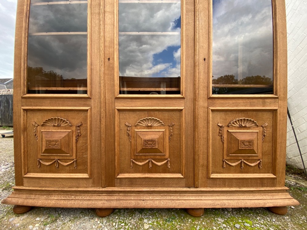 Large French Oak Bookcase View III