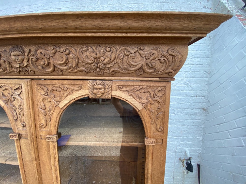 Large French Oak Bookcase View V