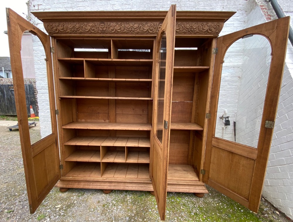 Large French Oak Bookcase View VI