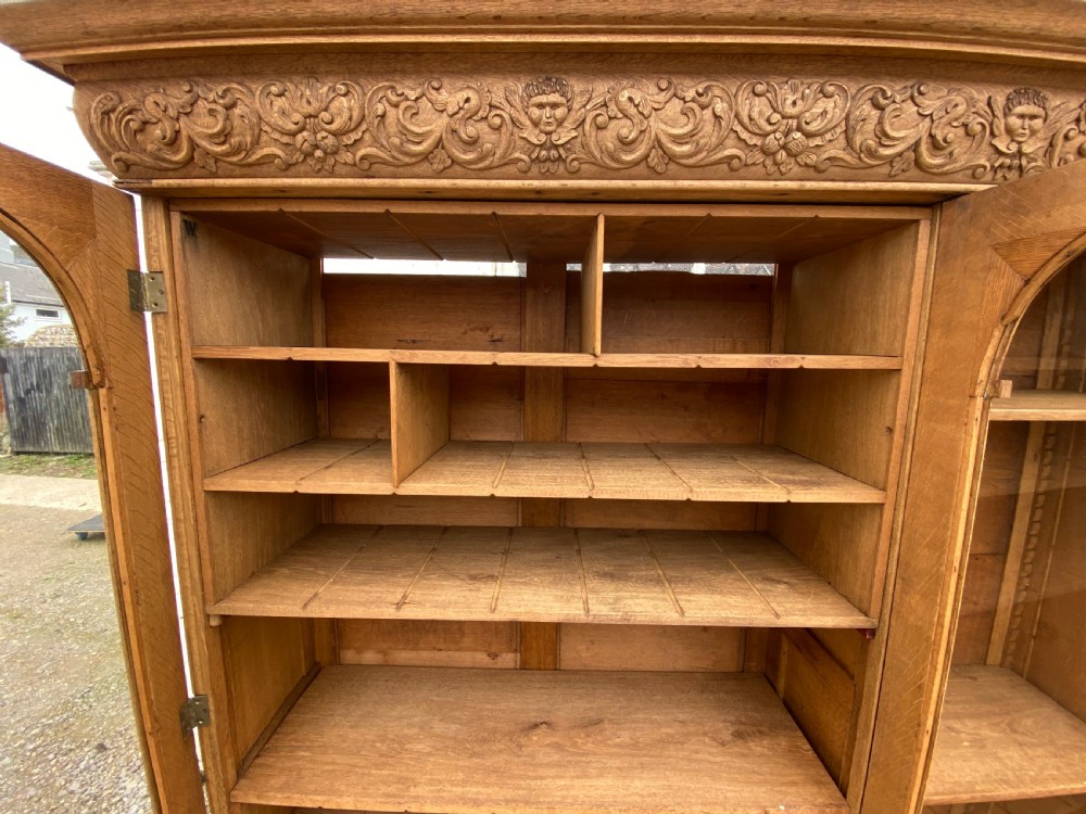 Large French Oak Bookcase View IX