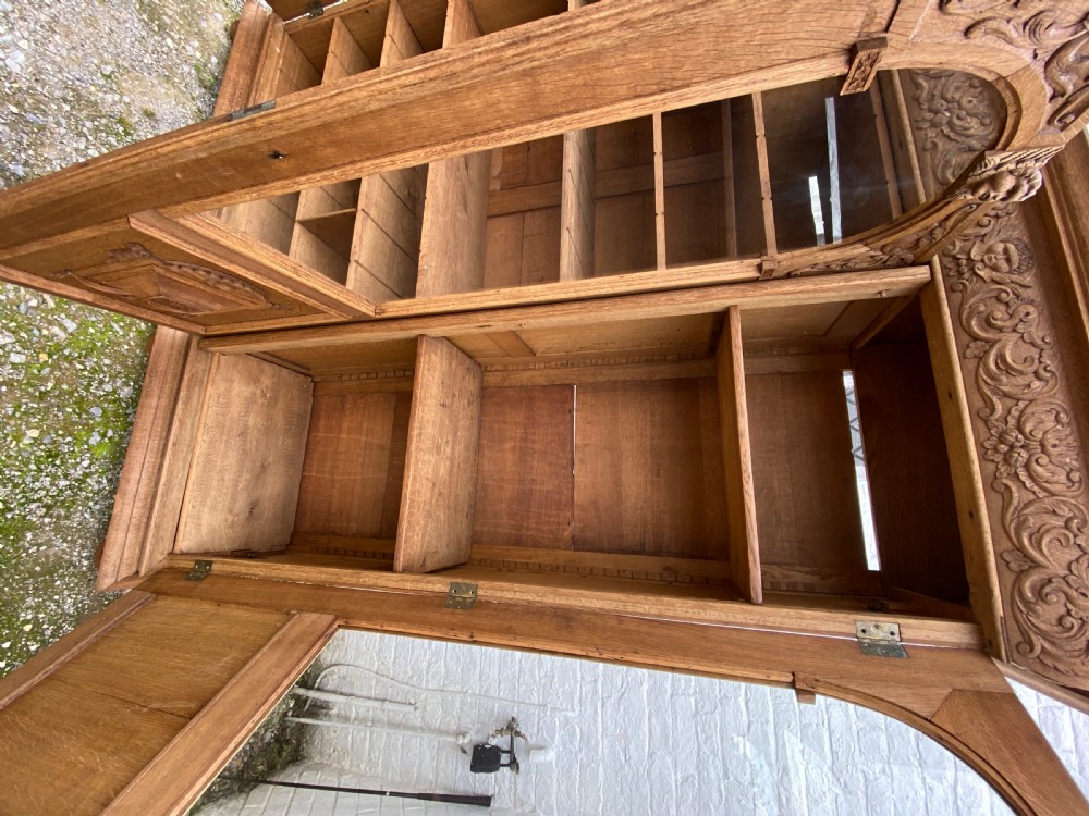 Large French Oak Bookcase View X