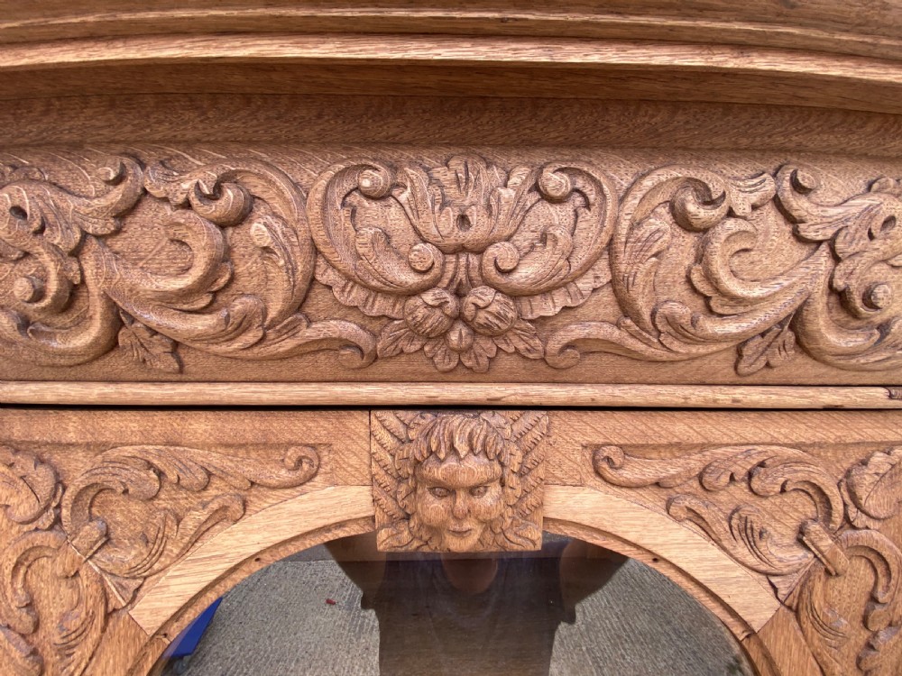Large French Oak Bookcase View XI