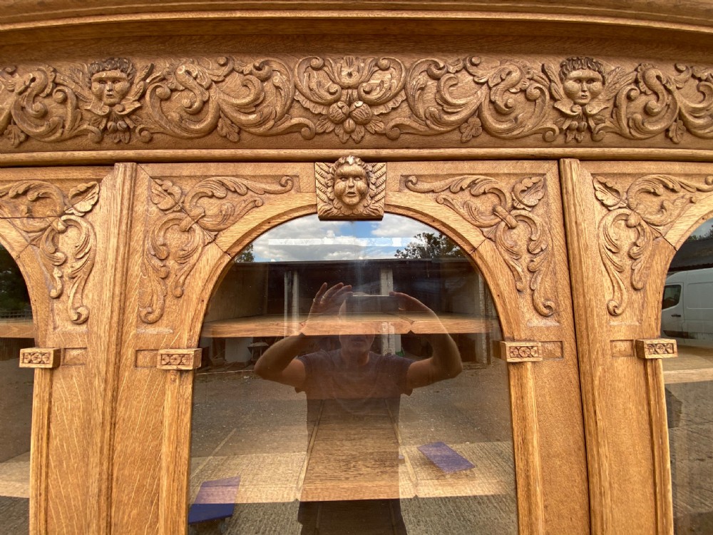 Large French Oak Bookcase View XII